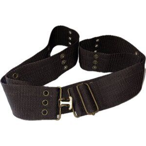 Safari Belt Brown Nylon Adjustable OS Adjustable